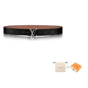 Мужской ремень Louis Vuitton, черный/коричневый