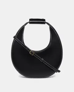 Маленькая черная мини-сумка Moon от Staud, черный