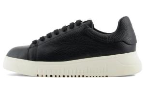 Кроссовки EMPORIO ARMANI Skateboarding Shoes Women's Low-top Black, черный