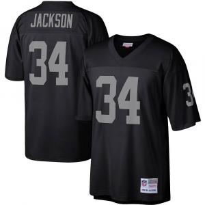 Мужская черная футболка Mitchell & Ness Bo Jackson Las Vegas Raiders Legacy Replica, цвет Lvr Black