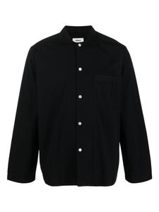 TEKLA поплиновая рубашка, черный