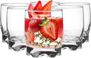 Набор из 6 стаканов Glasmark Krosno, 0,25 л, коктейльные стаканы, стаканы для питья, стаканы для воды, можно мыть в посудомоечной машине, детские стаканы, маленькие стаканы, стаканы для сока, 6 x 250 мл Glasmark KROSNO 1992