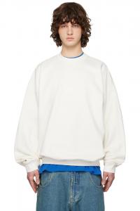 Vetements Толстовка Off-White с вышивкой "Париж"