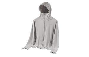 Однотонная универсальная рыболовная одежда с защитой от солнца Unisex BAGE, женская светло-серая ледяная шелковая улучшенная