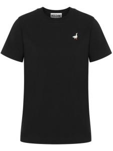 Футболка с вышивкой Moschino, черный