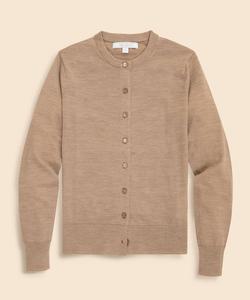 Кардиган с круглым вырезом из мериносовой шерсти