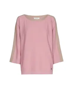 Свитер с вырезом-лодочкой Marie Mãro, розовый