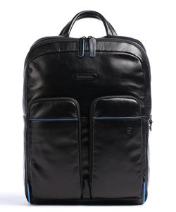 Рюкзак для ноутбука Blue Square Revamp 13 дюймов из воловьей кожи Piquadro, черный
