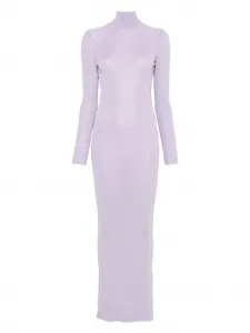 Платье тонкой вязки Self-Portrait, фиолетовый