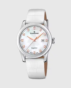 C4736/1 Lady Elegance женские кожаные часы белого цвета Candino, белый