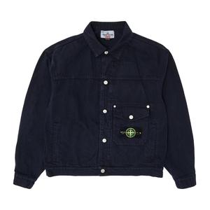 Джинсовая куртка Trucker Supreme x Stone Island, темно-синий
