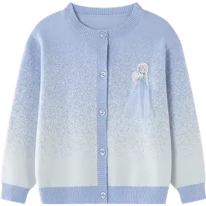 Детский свитер с круглым вырезом, средней жесткости Disney, синий