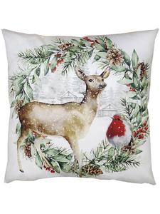 Clayre & Eef Чехол для подушки «Олень» в разноцветном исполнении - (Д)45 x (Ш)45 см