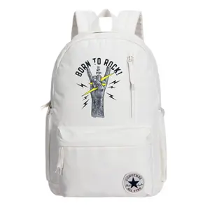 Полиэстеровый рюкзак унисекс белый Converse, Rock