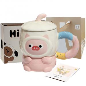 Кружка 3 60мл 400мл объем KAWASIMAYA, [Shopping Bag]Candy Piggy Mug+Greeting Card