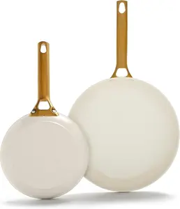 Набор сковородок GreenPan с керамической антипригарной поверхностью, 20/25 см, кремово-белый