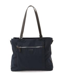 Квадратная сумка-тоут из материала Cordura и переработанной кожи La Bagagerie, цвет 67/Nv7