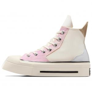 Chuck 70 De Luxe Squared High 'Stardust Lilac Egret' Converse, бело-розовый