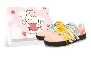 Vl court 2.0 амортизирующие, износостойкие низкие кроссовки для скейтбординга unisex Adidas, персиковый