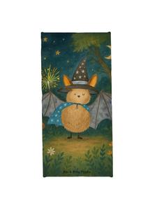 Mr. & Mrs. Panda Пляжное полотенце с изображением летучей мыши и волшебника, без надписи, белого цвета