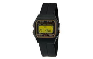 CASIO Кварцевые часы Retrofit Series с силиконовым ремешком, мужские часы с черным циферблатом