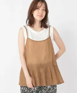 Прозрачная многослойная майка Studio Clip, цвет Brown Sheer 50