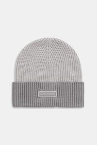 Шерстяная шапка Calvin Klein, серый