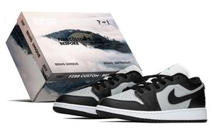 Кроссовки Air 1 Low-Top Vintage баскетбольные женские черно-серые Jordan