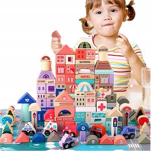 Деревянные кубики городок 114 шт. Norimpex