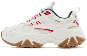 QIAODAN Повседневные туфли женские, низкие, цвета слоновой кости/зеленого Вутонга