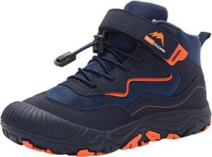 Кроссовки-боти для мальчиков, детские обувь для улицы, бег, прогулок, нескользящие, с открытым носком, спортивные ботинки на щиколотке, удобные и легкие Generic, Blue