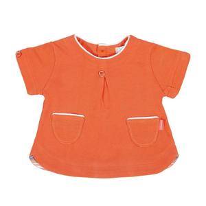 Детские коралловые топы в мандариновом цвете Tutto Piccolo