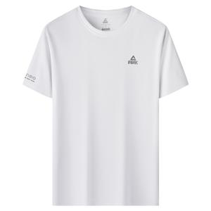 Футболка унисекс PEAK, серая с короткими рукавами