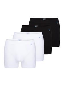 Schiesser Ретро шорты/брюки из хлопка, долговечные, черно-белые