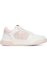 Amiri Белые и розовые классические низкие кроссовки