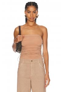 Боди Fatal с драпировкой и стрингами Wolford, цвет Almond