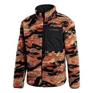 Куртка adidas Xplr Sherpa F Outdoor Sports Double Sided Jacket Red Colorblock, красный