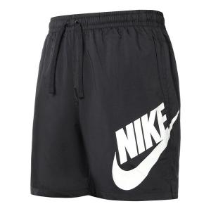 Шорты casual sports large logo woven sports shorts black Nike, черный