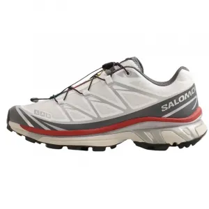 SALOMON Кроссовки XT 6 унисекс белые серые красные