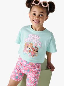 Детский комплект Paw Patrol: топ и шорты Brand Threads, Pink/Multi