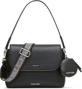 Женская сумка-мессенджер Calvin Klein Millie 2 в 1 с клапаном и кроссбоди, Black/Silver