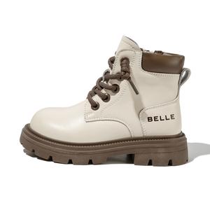 Антиударные дышащие ботинки Kids' Knee-High BELLE BABY, экрю