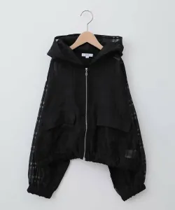 Полупрозрачная клетчатая куртка Avv, цвет Black