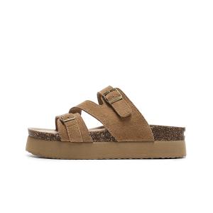 Тапочки-слайды женские верблюжьи EBLAN, Camel