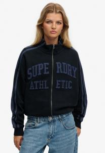 Superdry & Co Толстовка с молнией 'Athletic Essentials' в цвете Marine Blue, Dark Blue