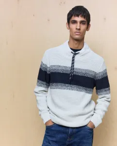 Мужской джемпер с высоким воротником Easy Wear, светло-коричневый