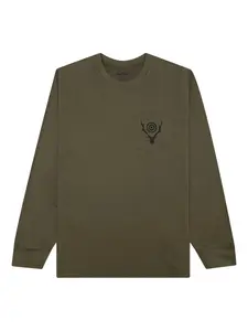Лонгслив с карманом South2 West8, зеленый