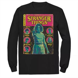 Мужская футболка с обложкой комиксов «Очень странные дела», групповая съемка Licensed Character