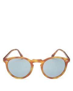 Круглые солнцезащитные очки Oliver Peoples Gregory Peck, 50 мм, коричневый
