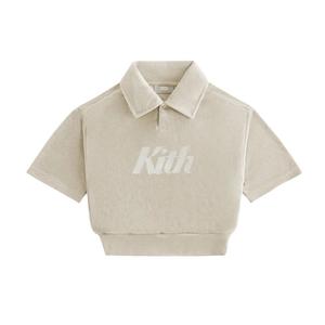 Футболка поло цвета хаки для подростков KITH